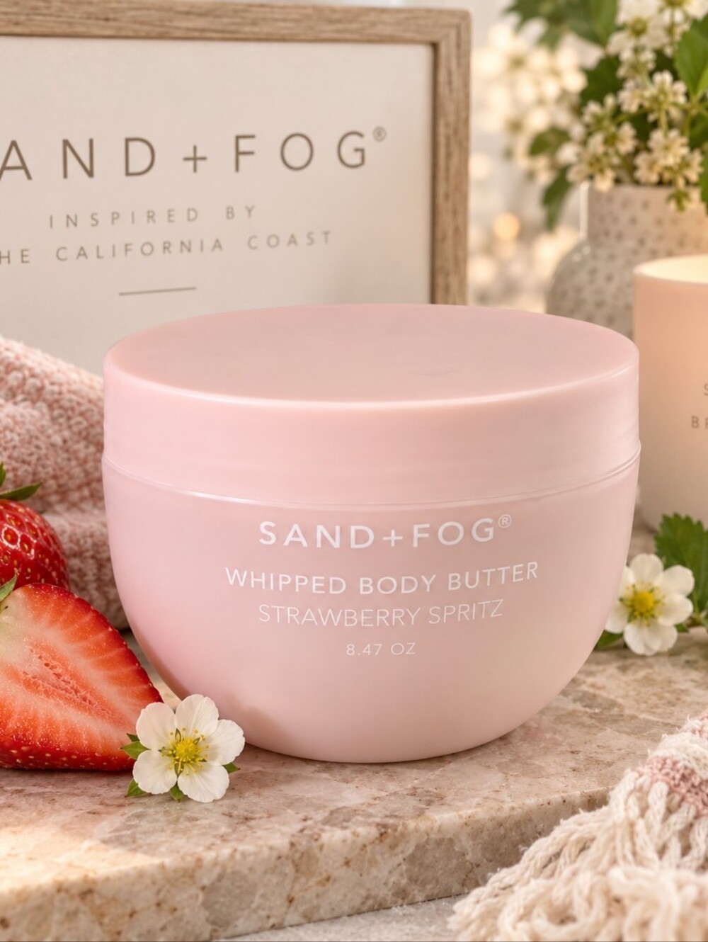 Sand + Fog Strawberry Spritz Whipped Body Butter 8.47 oz